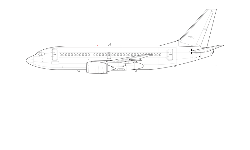 737-300_line_drawing