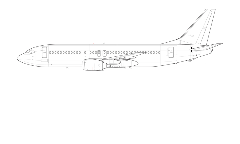 737-400_line_drawing