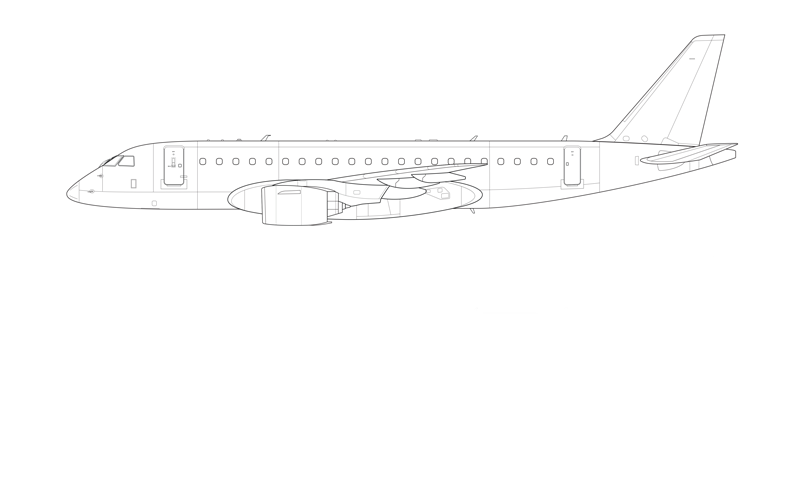 ERJ-175-E2_line_drawing ERJ-175-E2_line_drawing