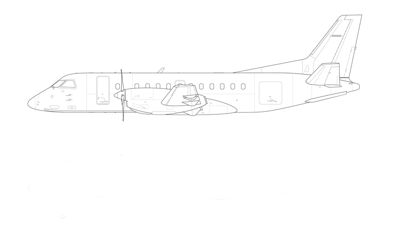 Saab_340B_line_drawing